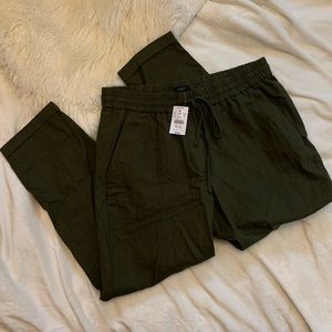 NWT J.Crew mercantile linen pants